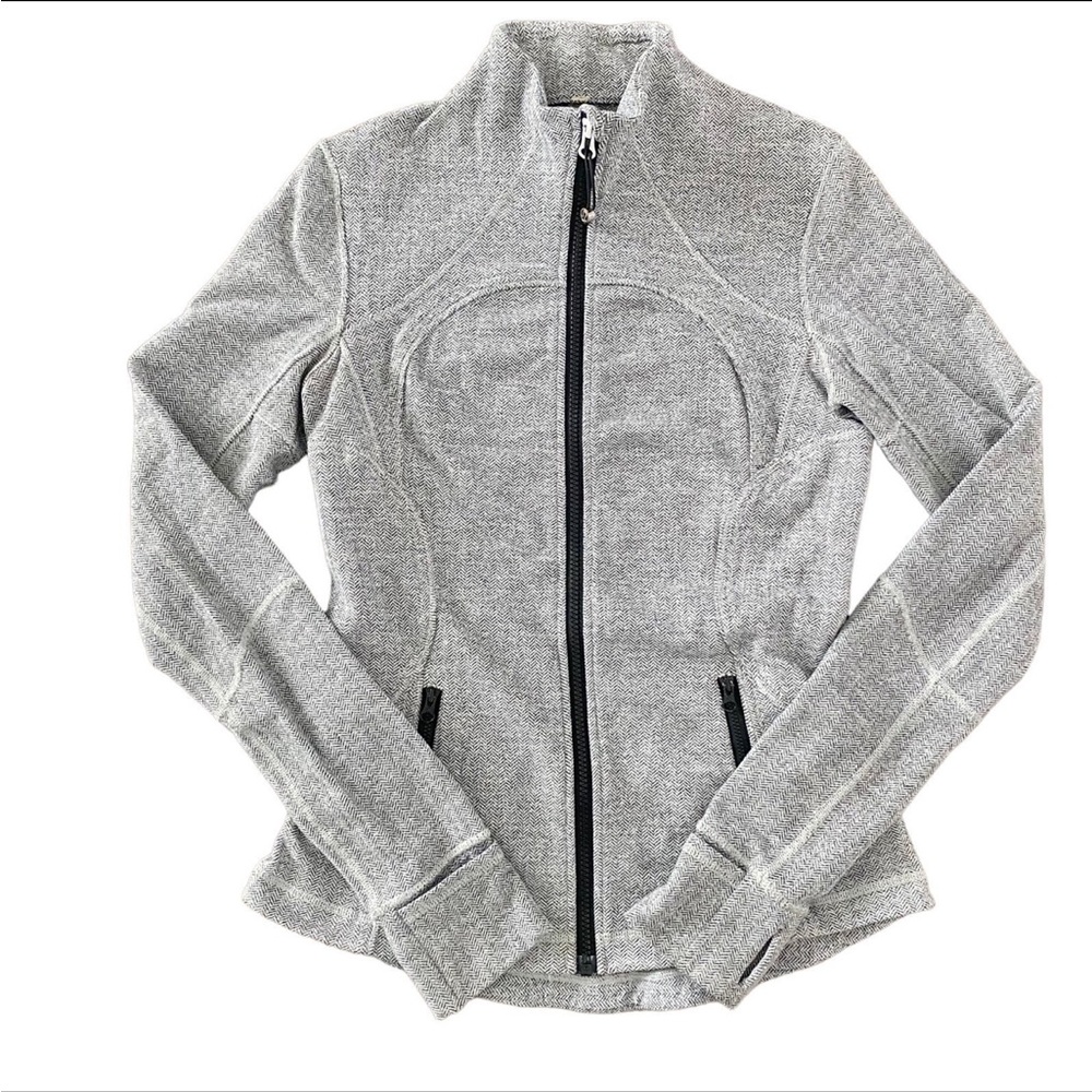 Lululemon define herringbone heather grey jacket